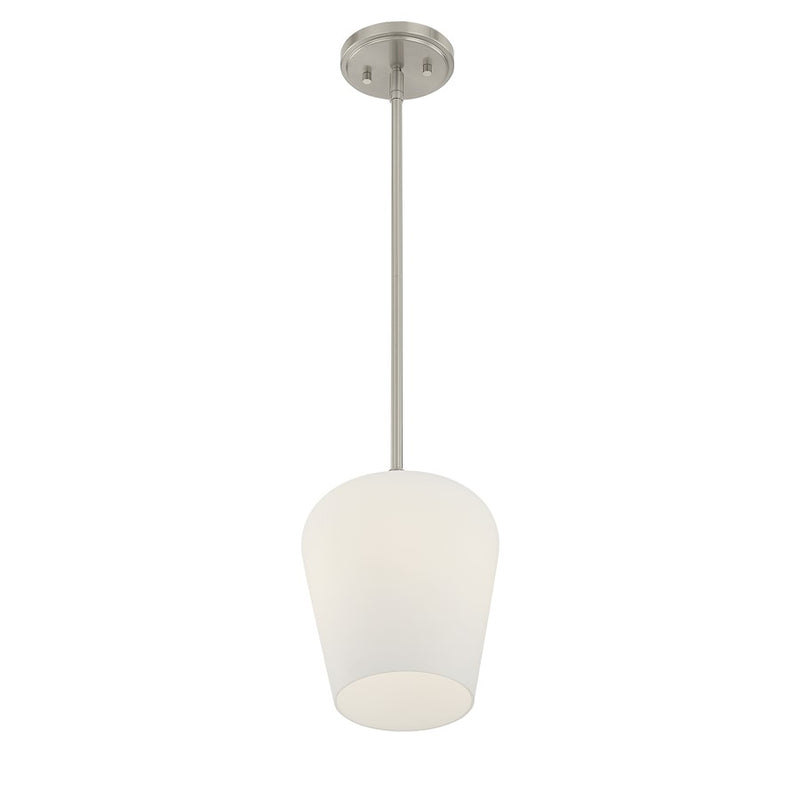 Savoy House Essentials Octave 1 Lt Pendant, Satin, Satin Nickel