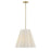 Savoy House Rosa 4Lt Pendant, White Cotton, Noble Brass - 7-6083-4-127