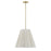 Savoy House Rosa 4Lt Pendant, White Cotton, Noble Brass