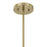 Savoy House Rosa 4Lt Pendant, White Cotton, Noble Brass