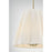 Savoy House Rosa 4Lt Pendant, White Cotton, Noble Brass