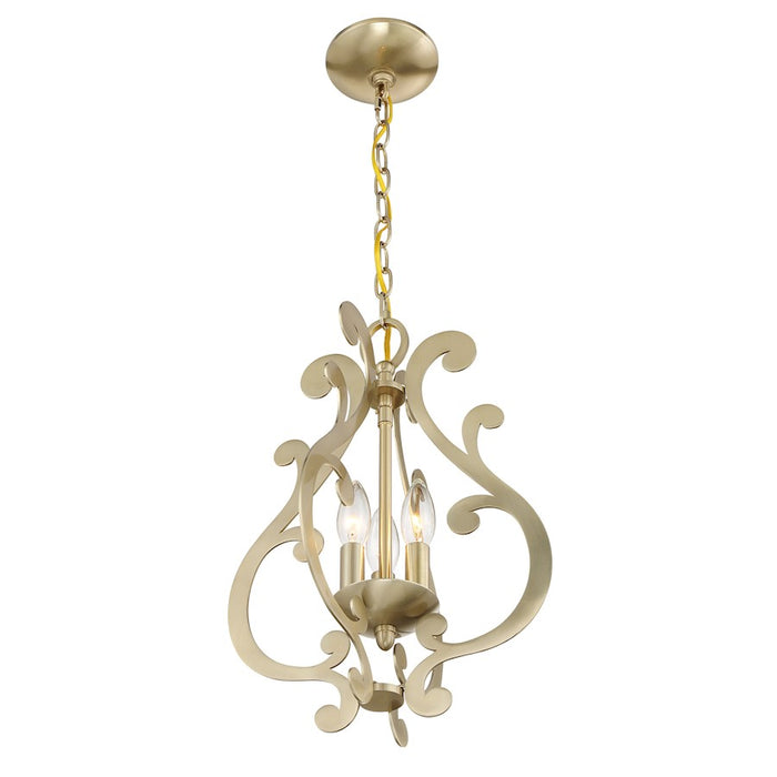 Savoy House Lombard 3 Light Pendant, Noble Brass