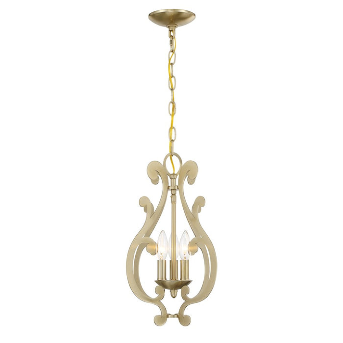 Savoy House Lombard 3 Light Pendant, Noble Brass