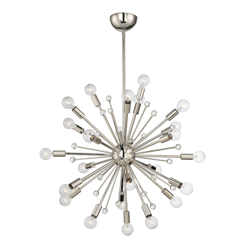 Savoy House Galea 24-Light Chandelier, Polished Nickel
