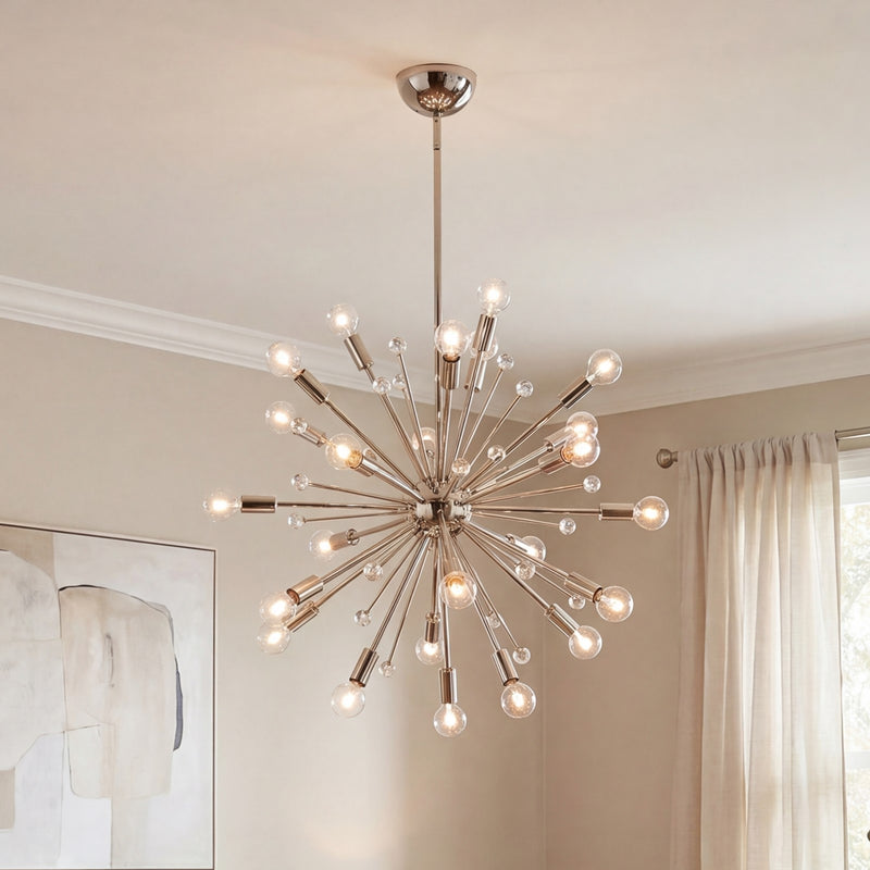 Savoy House Galea 24-Light Chandelier, Polished Nickel