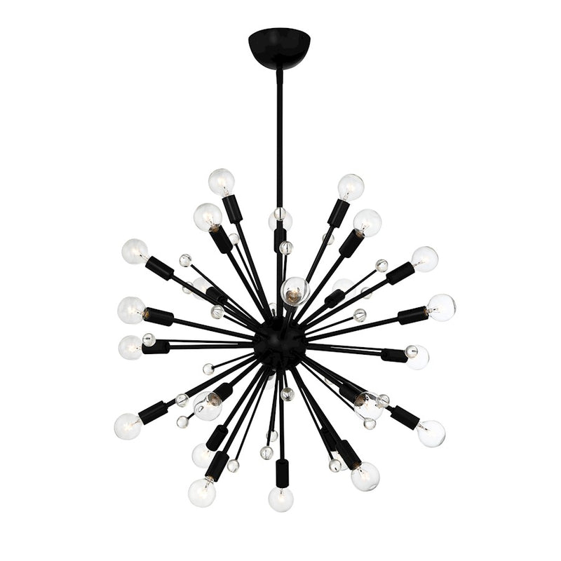 Savoy House Galea 24-Light Chandelier, Matte Black