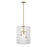 Savoy House Reddick 3 Lt Pendant, Clear, Warm Brass - 7-6209-3-322
