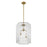 Savoy House Reddick 3 Lt Pendant, Clear, Warm Brass
