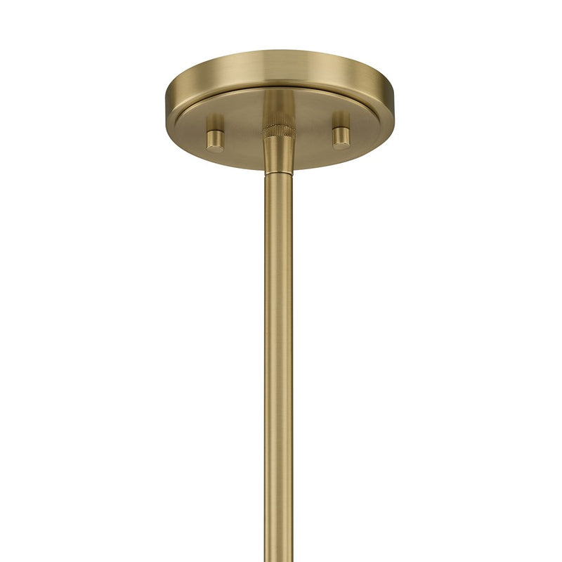 Savoy House Reddick 3 Lt Pendant, Clear, Warm Brass