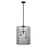 Savoy House Reddick 3 Lt Pendant, Clear Geometric, Matte Black - 7-6209-3-89
