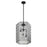Savoy House Reddick 3 Lt Pendant, Clear Geometric, Matte Black