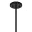 Savoy House Reddick 3 Lt Pendant, Clear Geometric, Matte Black