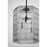 Savoy House Reddick 3 Lt Pendant, Clear Geometric, Matte Black