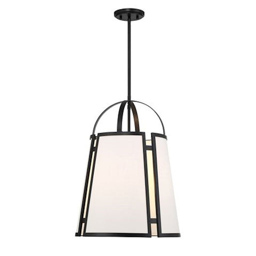 Savoy House Chartwell 4-Light Pendant, Matte Black