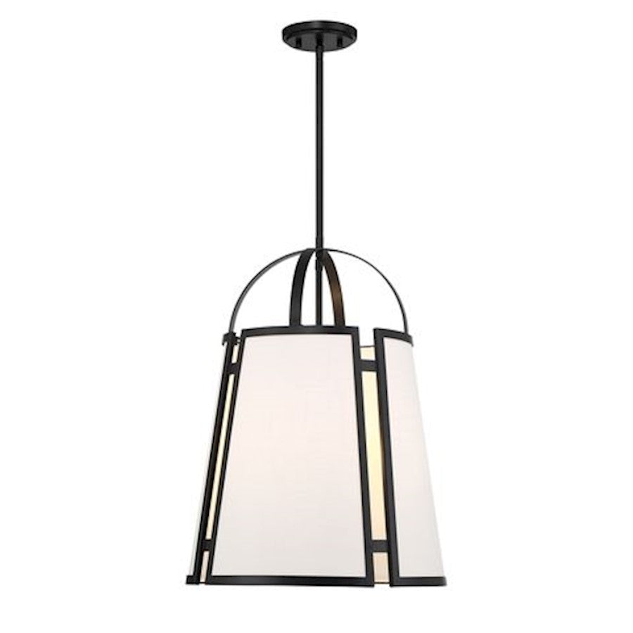 Savoy House Chartwell 4-Light Pendant, Matte Black - 7-6304-4-89