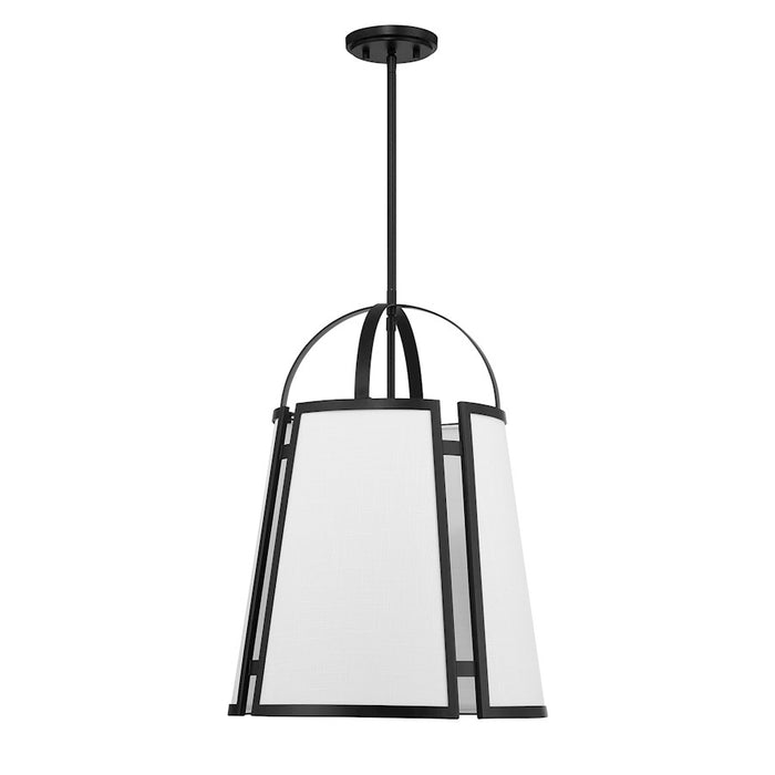 Savoy House Chartwell 4-Light Pendant, Matte Black