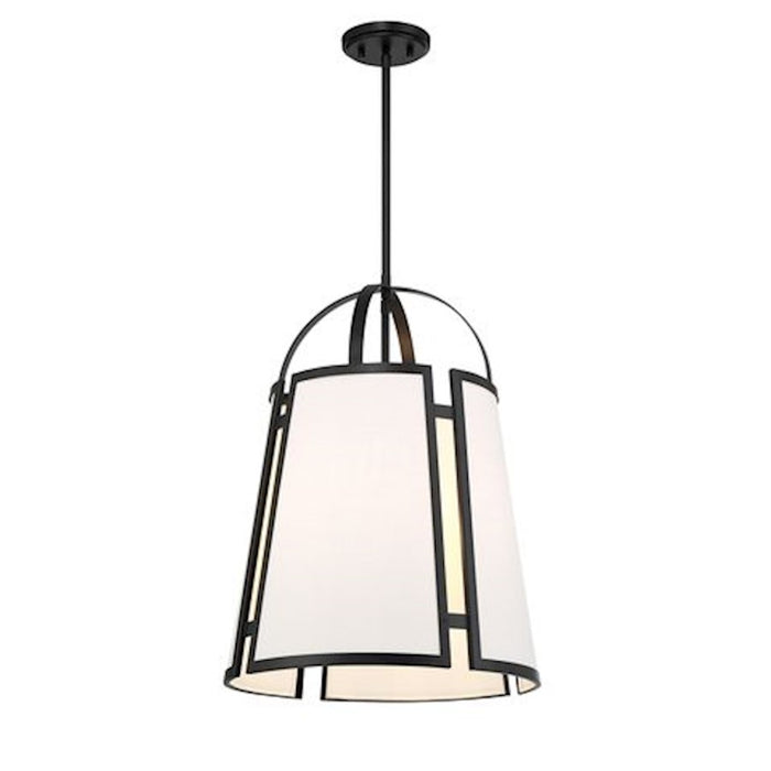 Savoy House Chartwell 4-Light Pendant, Matte Black