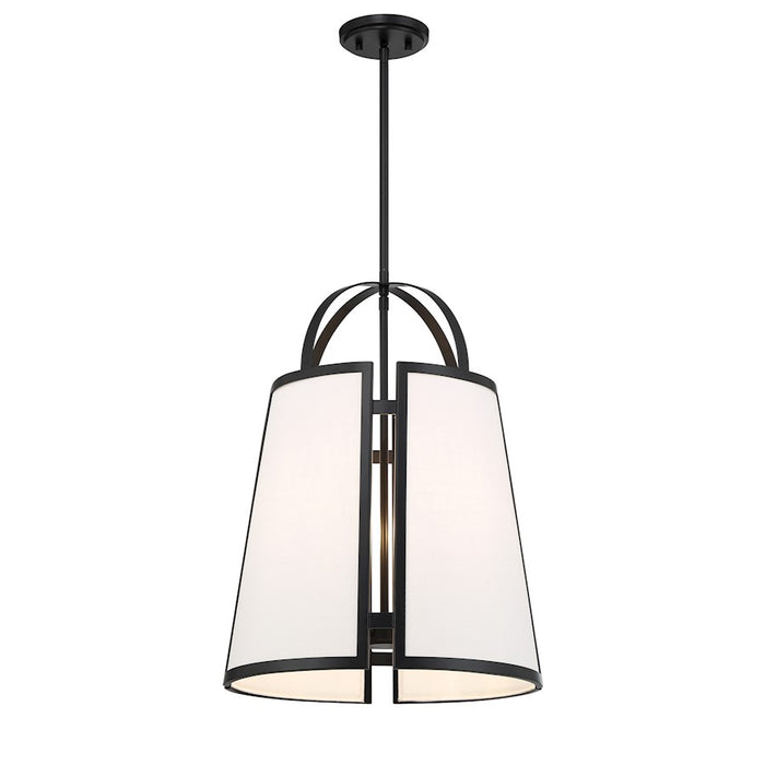 Savoy House Chartwell 4-Light Pendant, Matte Black