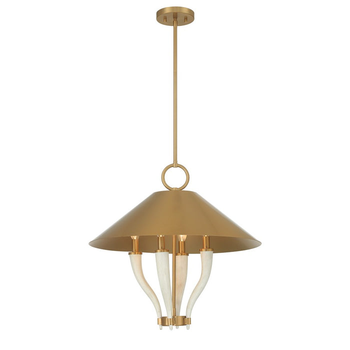 Savoy House Hearne 4 Lt Pendant, Warm Brass, Warm Brass - 7-6308-4-322