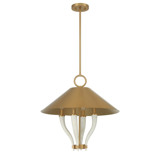 Savoy House Hearne 4 Lt Pendant, Warm Brass, Warm Brass