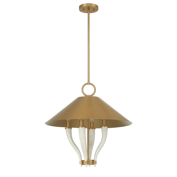 Savoy House Hearne 4 Lt Pendant, Warm Brass, Warm Brass