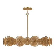 Savoy House Abbott 5 Light Pendant, Distressed Gold - 7-6381-5-60
