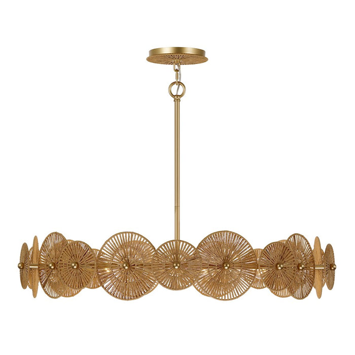 Savoy House Abbott 5 Light Pendant, Distressed Gold - 7-6381-5-60