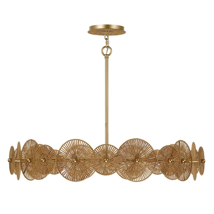 Savoy House Abbott 5 Light Pendant, Distressed Gold