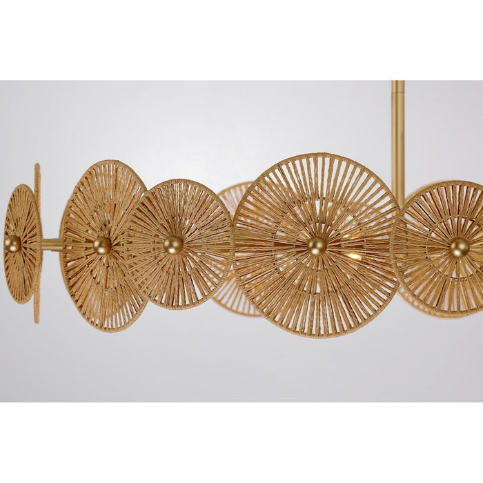 Savoy House Abbott 5 Light Pendant, Distressed Gold