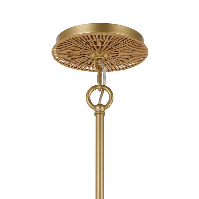 Savoy House Abbott 5 Light Pendant, Distressed Gold