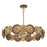 Savoy House Lincoln 5 Light Pendant, Distressed Gold and Bronze