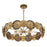Savoy House Lincoln 5 Light Pendant, Distressed Gold and Bronze