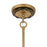 Savoy House Lincoln 5 Light Pendant, Distressed Gold and Bronze