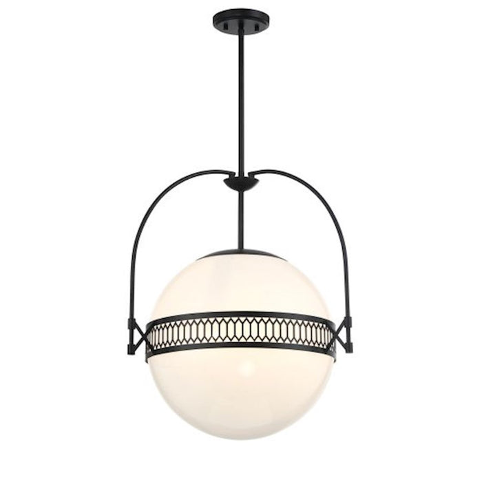 Savoy House Thornhill 3-Light Pendant, Matte Black