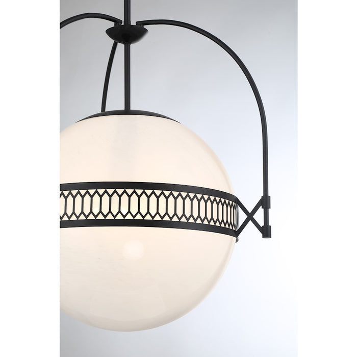 Savoy House Thornhill 3-Light Pendant, Matte Black