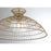 Savoy House Lanai 1 Light Pendant, Warm Brass/Clear Seeded