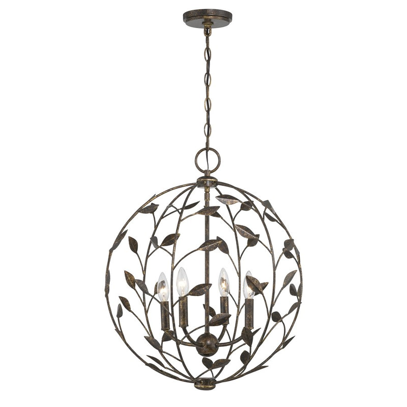 Savoy House Laska 4 Lt Pendant, Enchanted Bronze