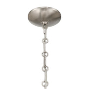 Savoy House Montrose 14in 1-Light Pendant | Vintage Satin Nickel and White Opal Glass | Kitchen & Breakfast Nook | 14 x 14 x 16.38 in | Model 7-6999-1-SN