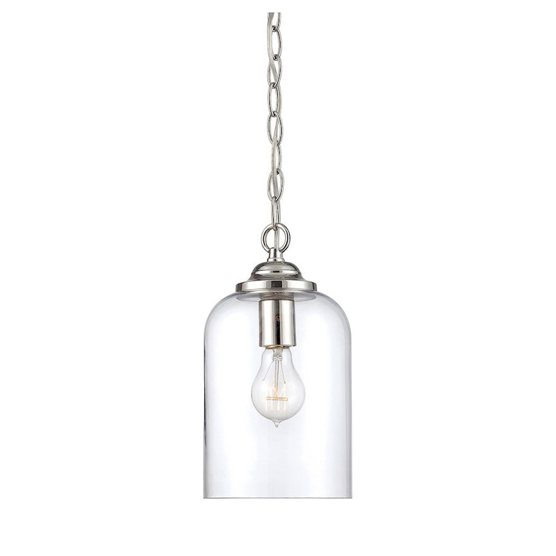 Savoy House Bally 1-Light Pendant, Polished Nickel