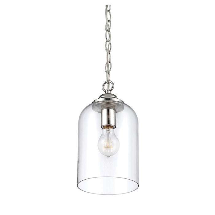 Savoy House Bally 1-Light Pendant, Polished Nickel