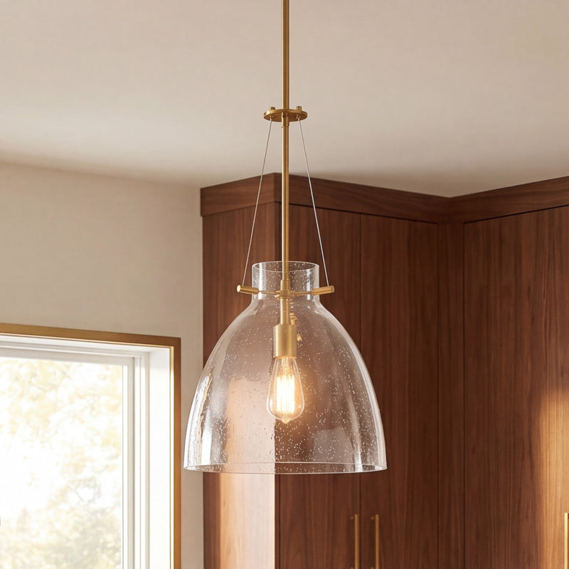 Savoy House Foster 1-Light Pendant, Warm Brass