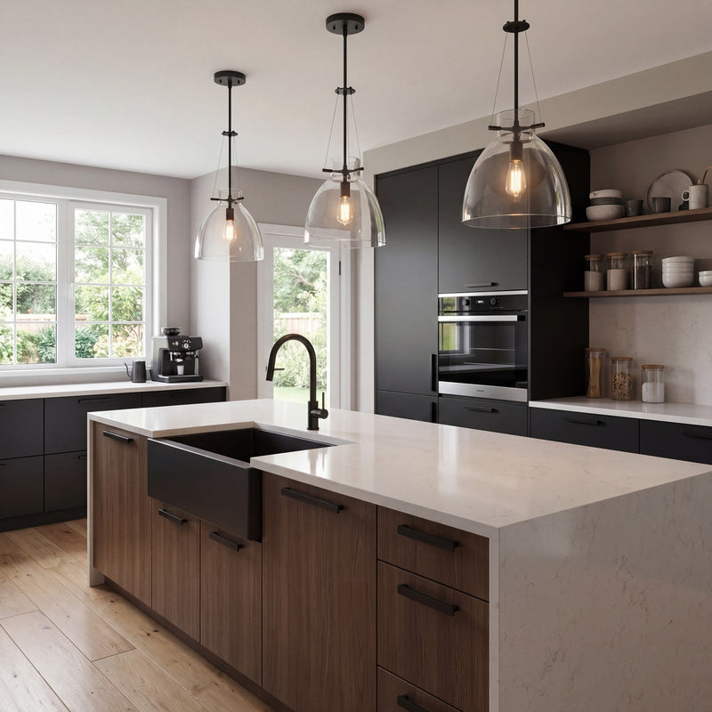 Savoy House Foster 1-Light Pendant, Matte Black