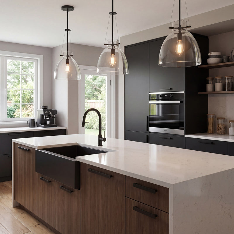 Savoy House Foster 1-Light Pendant, Matte Black