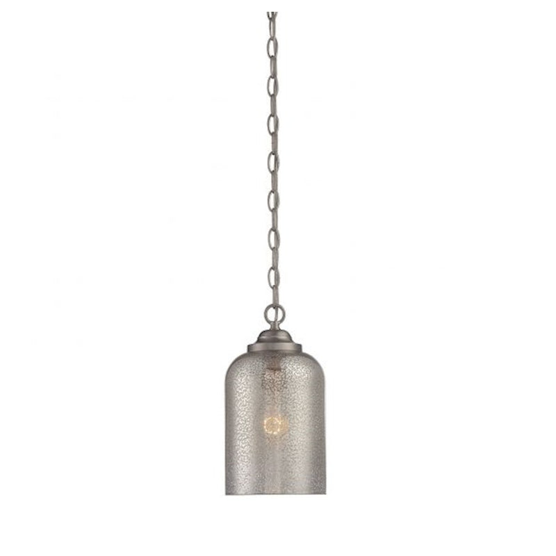 Savoy House Bally 1-Light Pendant, Satin Nickel