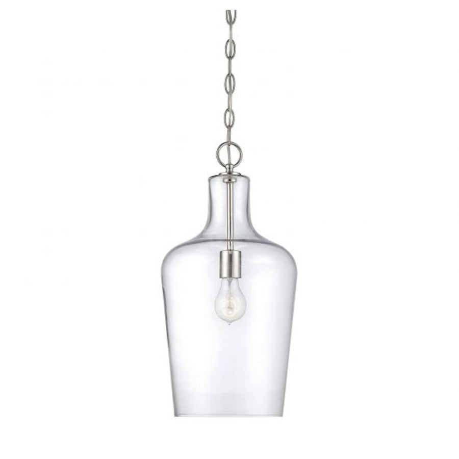 Savoy House Franklin 1-Light Pendant, Polished Nickel - 7-702-1-109