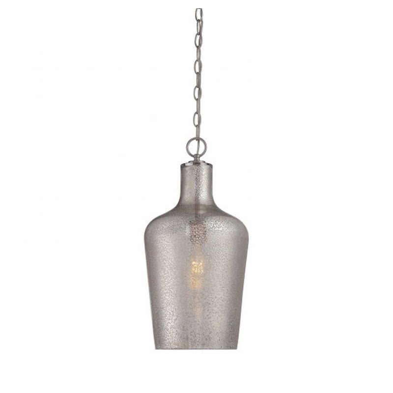 Savoy House Franklin 1-Light Pendant, Satin Nickel