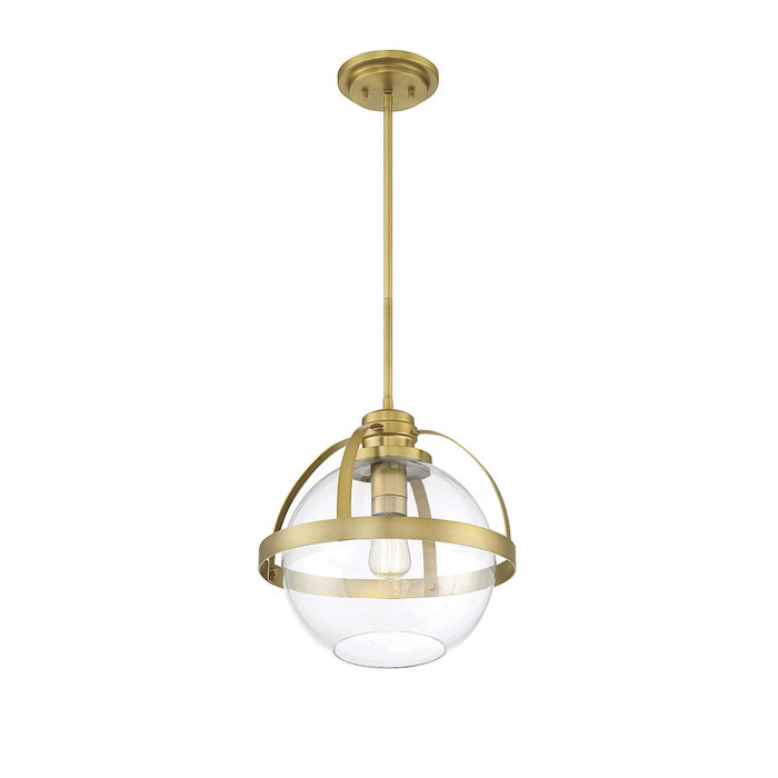 Savoy House Pendleton 1-Light Pendant, Warm Brass