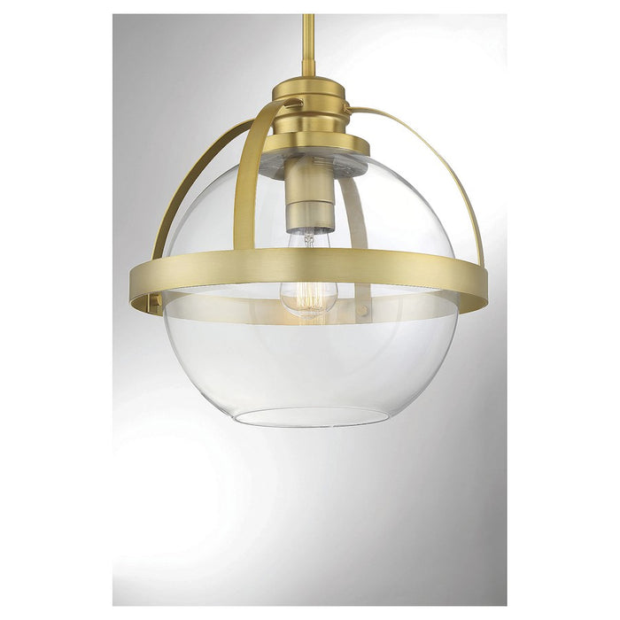 Savoy House Pendleton 1-Light Pendant, Warm Brass