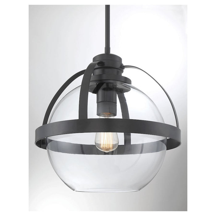 Savoy House Pendleton 1-Light Pendant, Matte Black