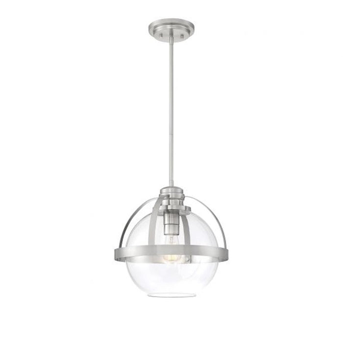 Savoy House Pendleton 1-Light Pendant, Satin Nickel - 7-7201-1-SN